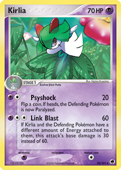 Kirlia z edície Dragon Frontiers, karta č.32