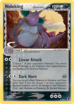 Nidoking δ z edície Dragon Frontiers, karta č.6