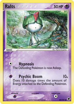 Ralts z edície Dragon Frontiers, karta č.60