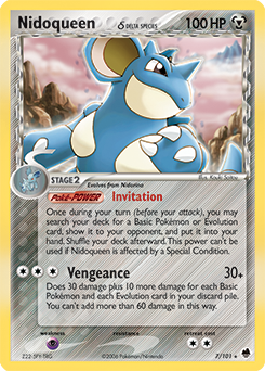 Nidoqueen δ z edície Dragon Frontiers, karta č.7
