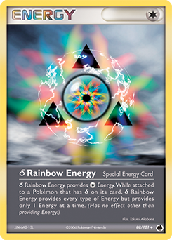 δ Rainbow Energy z edície Dragon Frontiers, karta č.88