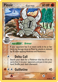 Pinsir δ z edície Dragon Frontiers, karta č.9