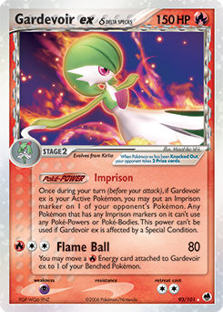 Gardevoir ex δ z edície Dragon Frontiers, karta č.93