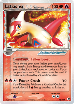Latias ex δ z edície Dragon Frontiers, karta č.95