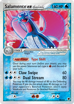 Salamence ex δ z edície Dragon Frontiers, karta č.98