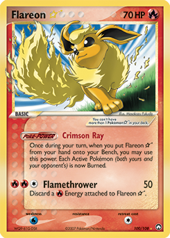 Flareon, ukážková karta