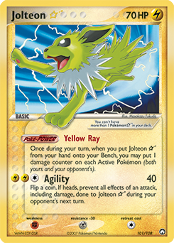 Jolteon, ukážková karta