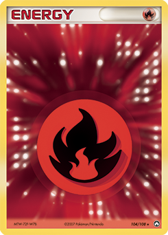 Fire Energy z edície Power Keepers, karta č.104