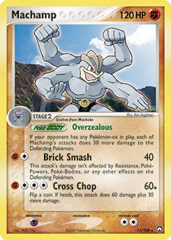 Machamp z edície Power Keepers, karta č.11