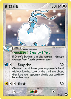 Altaria z edície Power Keepers, karta č.2