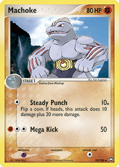 Machoke z edície Power Keepers, karta č.33