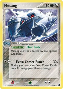 Metang z edície Power Keepers, karta č.35