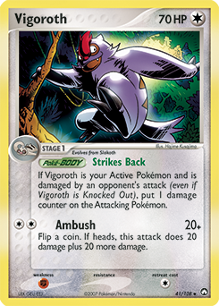 Vigoroth z edície Power Keepers, karta č.41