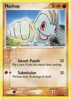Machop z edície Power Keepers, karta č.53