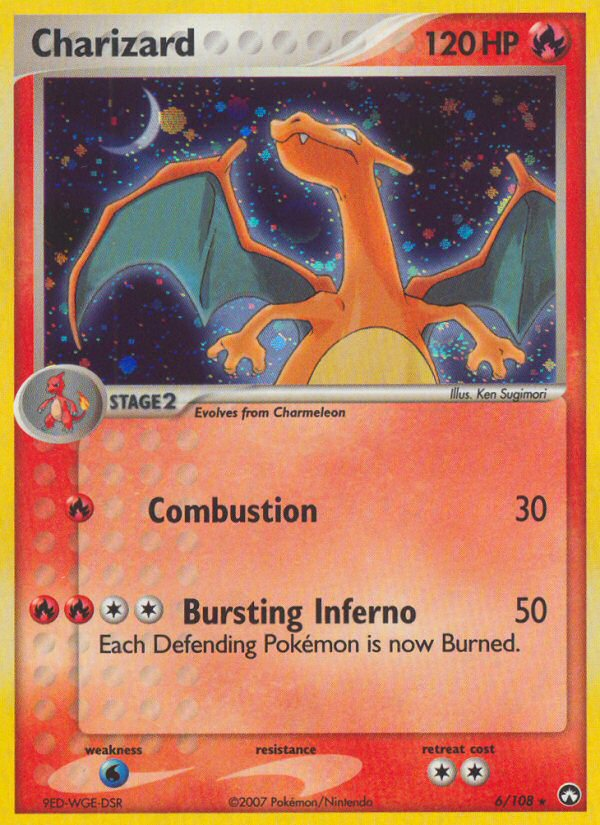Charizard z edície Power Keepers, karta č.6