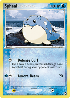 Spheal z edície Power Keepers, karta č.65