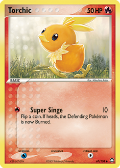 Torchic z edície Power Keepers, karta č.67