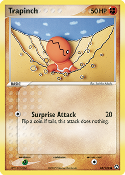 Trapinch z edície Power Keepers, karta č.68