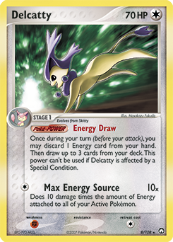 Delcatty z edície Power Keepers, karta č.8