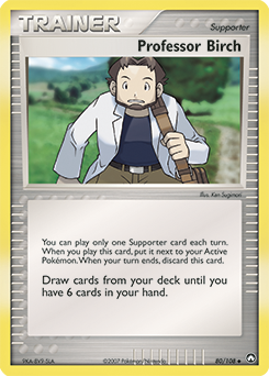 Professor Birch z edície Power Keepers, karta č.80