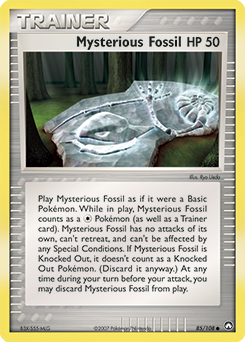 Mysterious Fossil z edície Power Keepers, karta č.85