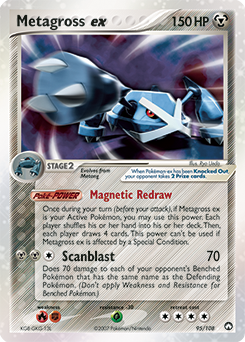 Metagross ex z edície Power Keepers, karta č.95