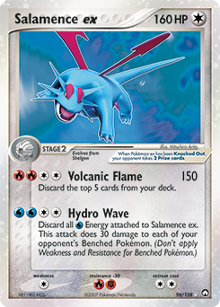 Salamence ex z edície Power Keepers, karta č.96