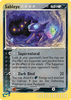 Sableye z edície Sandstorm, karta č.10