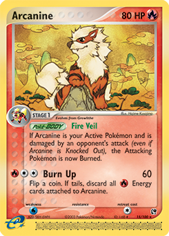 Arcanine z edície Sandstorm, karta č.15