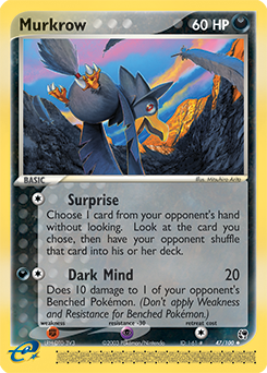 Murkrow z edície Sandstorm, karta č.47