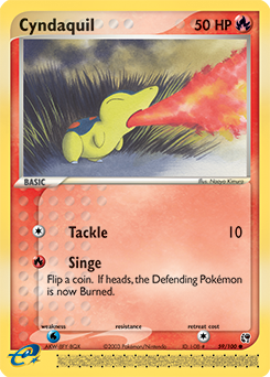 Cyndaquil z edície Sandstorm, karta č.59