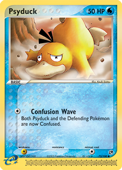 Psyduck z edície Sandstorm, karta č.73