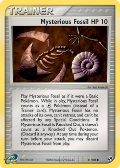 Mysterious Fossil z edície Sandstorm, karta č.91