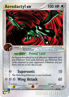Aerodactyl ex z edície Sandstorm, karta č.94