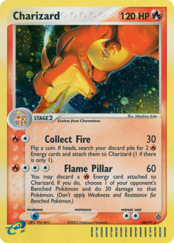 Charizard z edície Dragon, karta č.100