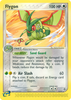 Flygon z edície Dragon, karta č.15