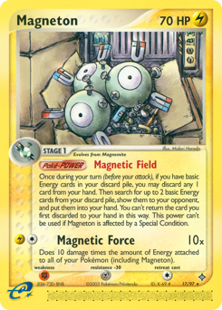 Magneton z edície Dragon, karta č.17
