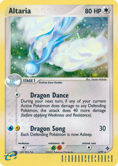 Altaria z edície Dragon, karta č.2