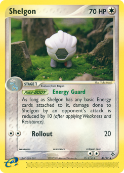 Shelgon z edície Dragon, karta č.41
