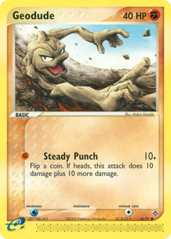 Geodude z edície Dragon, karta č.56