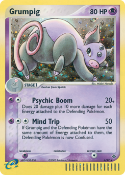 Grumpig z edície Dragon, karta č.6