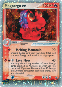 Magcargo ex z edície Dragon, karta č.95