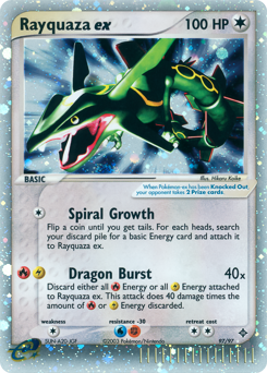 Rayquaza ex z edície Dragon, karta č.97