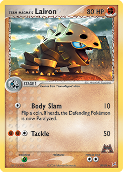 Team Magma's Lairon z edície Team Magma vs Team Aqua, karta č.20
