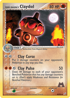 Team Magma's Claydol z edície Team Magma vs Team Aqua, karta č.33