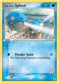 Team Aqua's Spheal z edície Team Magma vs Team Aqua, karta č.56