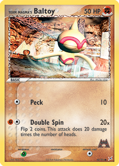 Team Magma's Baltoy z edície Team Magma vs Team Aqua, karta č.60