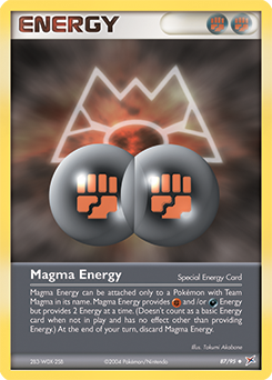 Magma Energy z edície Team Magma vs Team Aqua, karta č.87