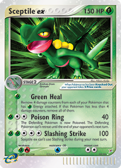 Sceptile ex z edície Team Magma vs Team Aqua, karta č.93