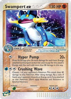 Swampert ex z edície Team Magma vs Team Aqua, karta č.95